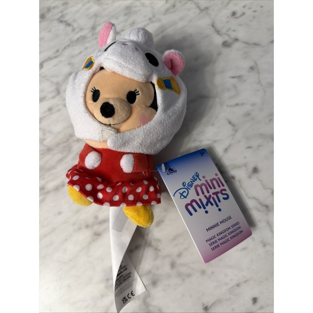 Mini Mix-its Plush Minnie‎ Carousel Horse Hat Detachable Disney NEW  7"
